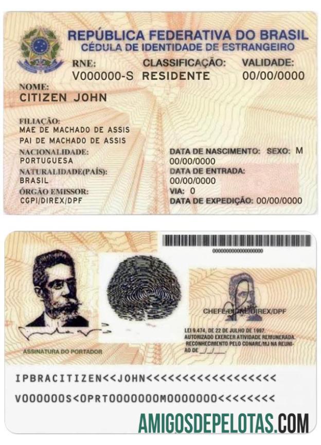 Autorização de Residente no Brasil amostra